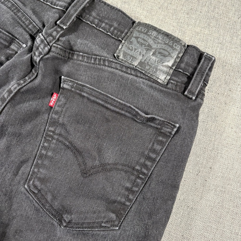 Levi's 512 Slim Taper Jeans Mens 31x30 Black Washed Denim 5-Pocket A69806